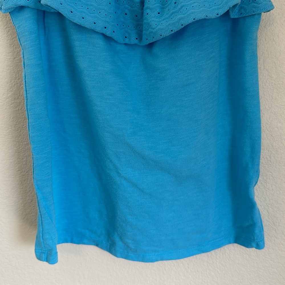 🌸Blue Ruffle Tank🌸 - Picture 4 of 6